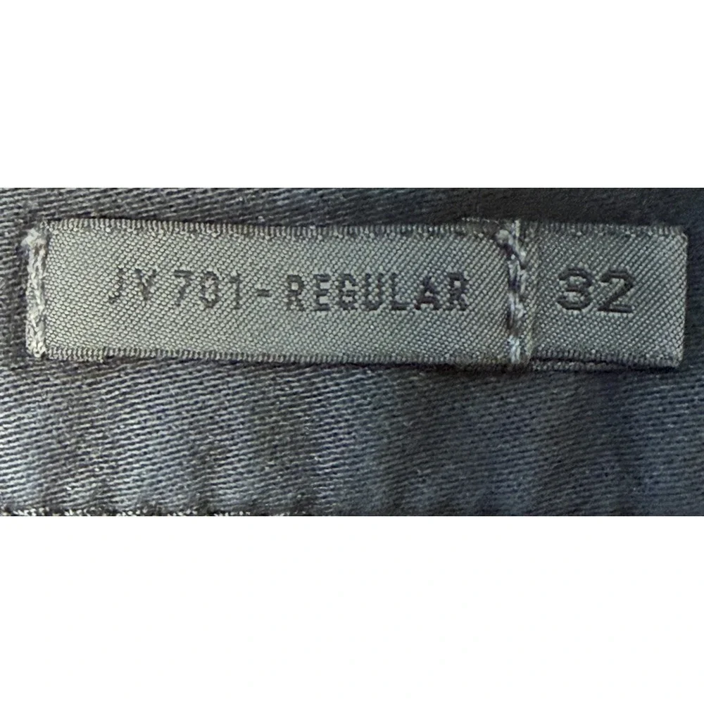 John Varvatos JV701 Black Denim Jeans Size 32 Measure 34x32 Factory Distressed‎